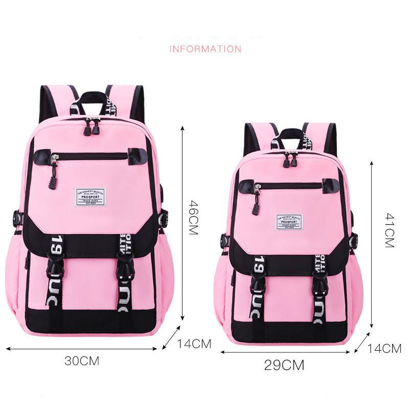 Female Elementary School Students Fashion Lightweight School Bag Junior High School Students Large Capacity Backpack