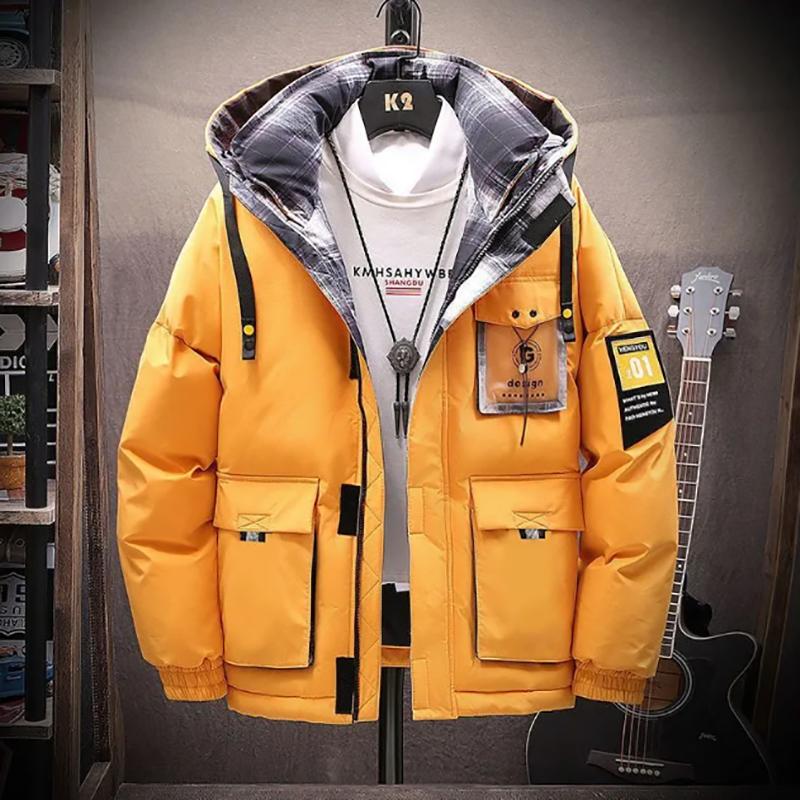 Men's Cotton Winter Warmth and Thick Winter Jacket Men's Casual Winter Jackets Down Padded Jacket