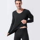 Men Winter Thermal Underwear O-neck Autumn Tight Suit Thicken Windproof Comfortable Soft Lining Long Sleeve High Elasticity Tracksuit Wearable Pajamas