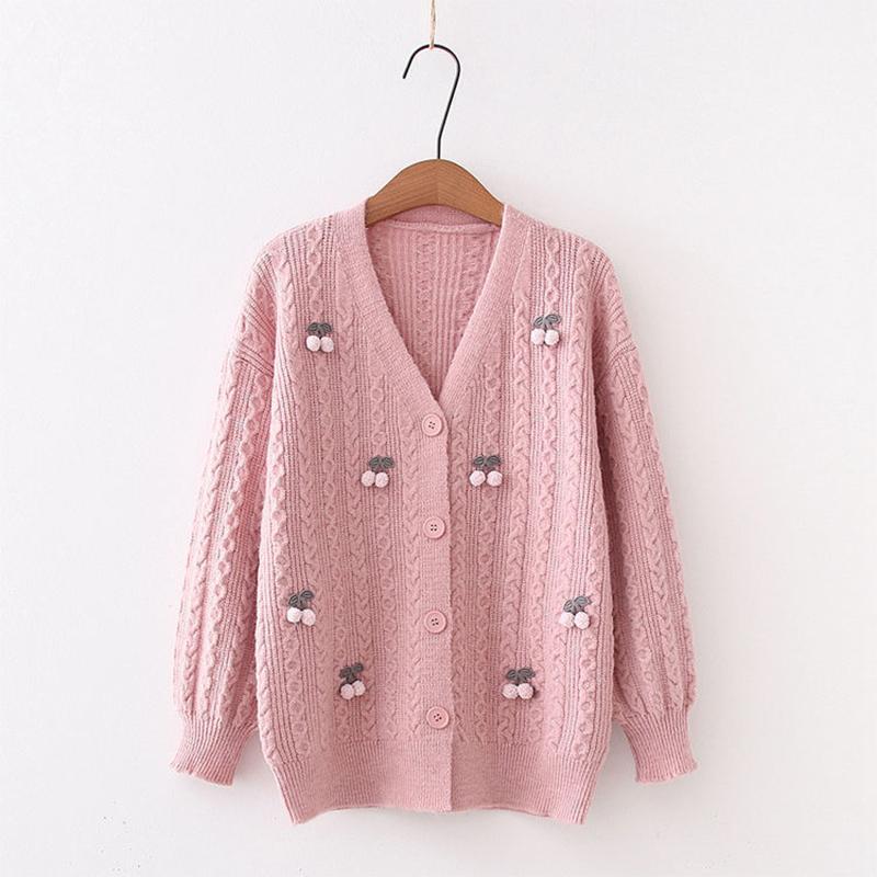 Sweet Wind Sweater Coat 2021 Women Loose Loose Outer Wear Small Fresh Student Knit Cardigan