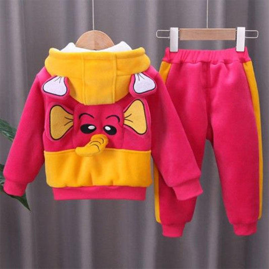 Children's Clothing Girls Baby Winter Clothing Infants Children Children's Suits 0-5 Years Old Female Baby Two-piece Clothes Winter Clothing