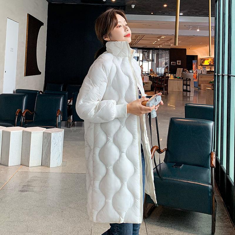 Fashion Down Student Winter Long Over-knee Thick Down Jacket Korean Style Slim Thin Women's Down Jacket