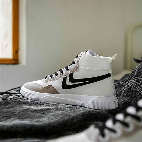 Plus Size 39-44 Summer Men High-top Canvas Sneakers Breathable Basketball Shoes Non-slip Running Shoes Outdoor Travel Shoes