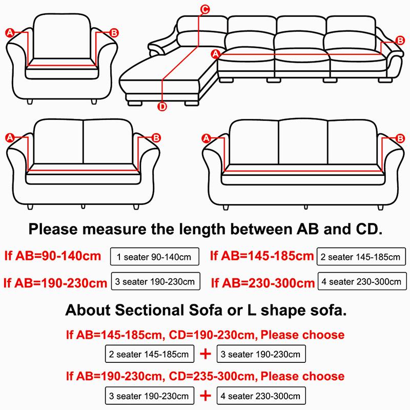 Modern sofa cover Stretch All-inclusive sofa covers Elastic Slip-resistant geometric Slipcover