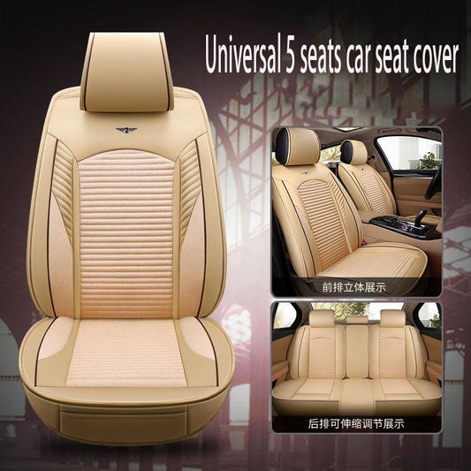 Universal Car seat cover Waterproof Car Seat Cover Universal 5 set Auto Seat Cushion Leather 5 seats