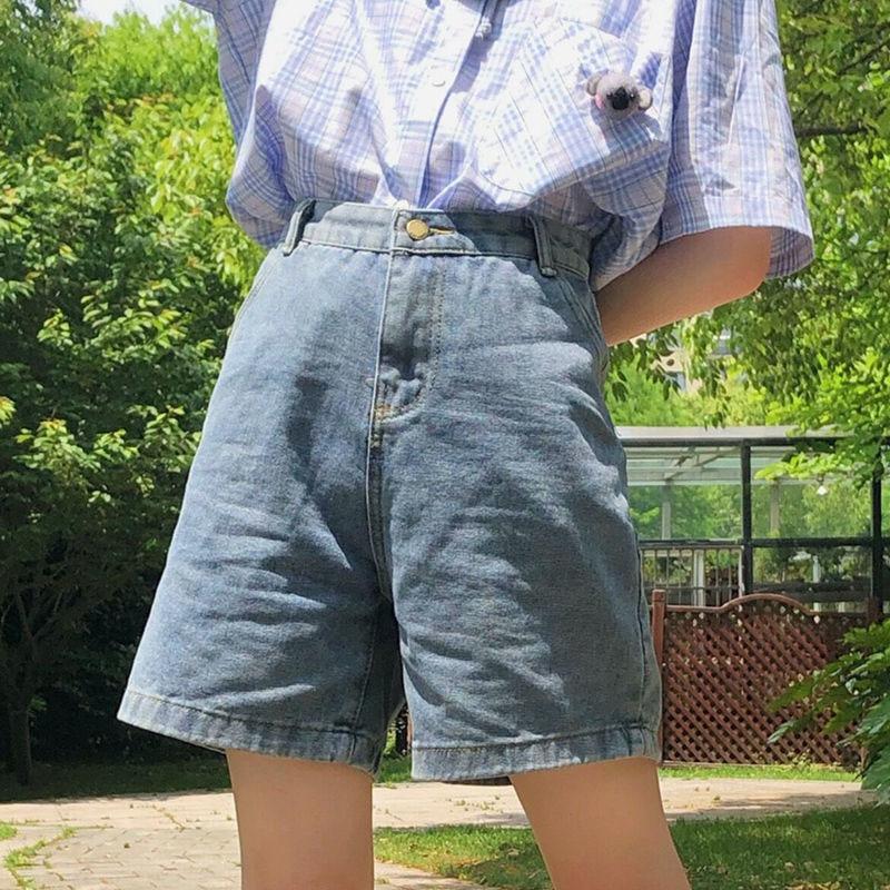 Denim Shorts Thin Summer Japanese Soft Girl Five-point Pants Female Students Korean Loose Retro Wild