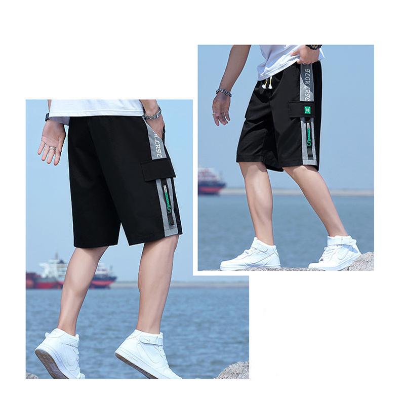 Summer Men's Shorts Five-point Pants Trendy Male Youth Student Casual Pants Men's Loose Sports Casual Pants