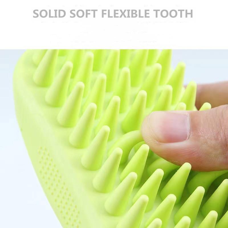 Dog Bathing Brush Large Pet Brush Cat Long Hair Silicone Massage Brush Shower Gel Brush Float Hair Cleaner Removal Pet Grooming Comb Pet Supplies