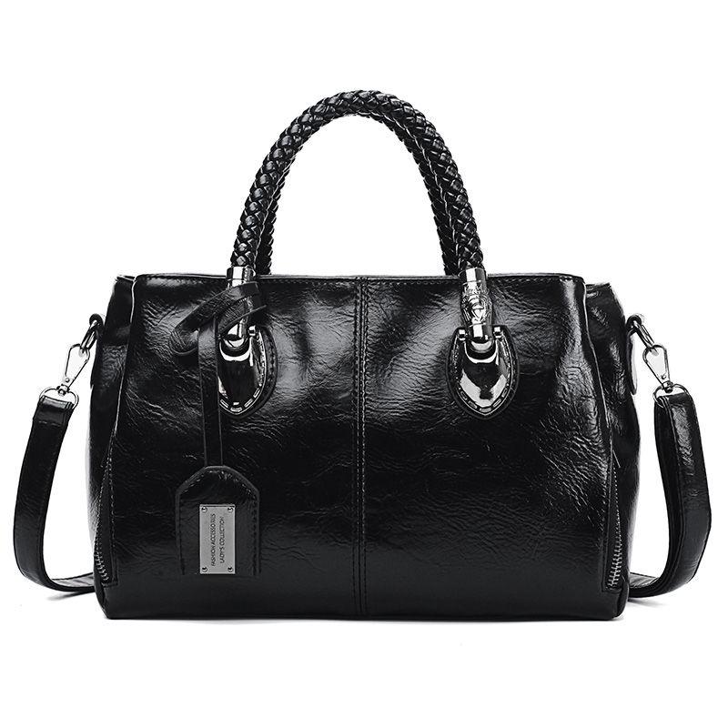 Shoulder Handbag Trendy wild Woman bag Patent leather bag Big capacity European and American style