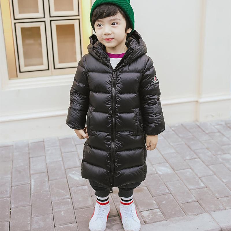 Children's Clothing Down Jacket Mid-length Lightweight Jackets for Boys and Girls New Small and Medium-sized Children's Baby Clothes