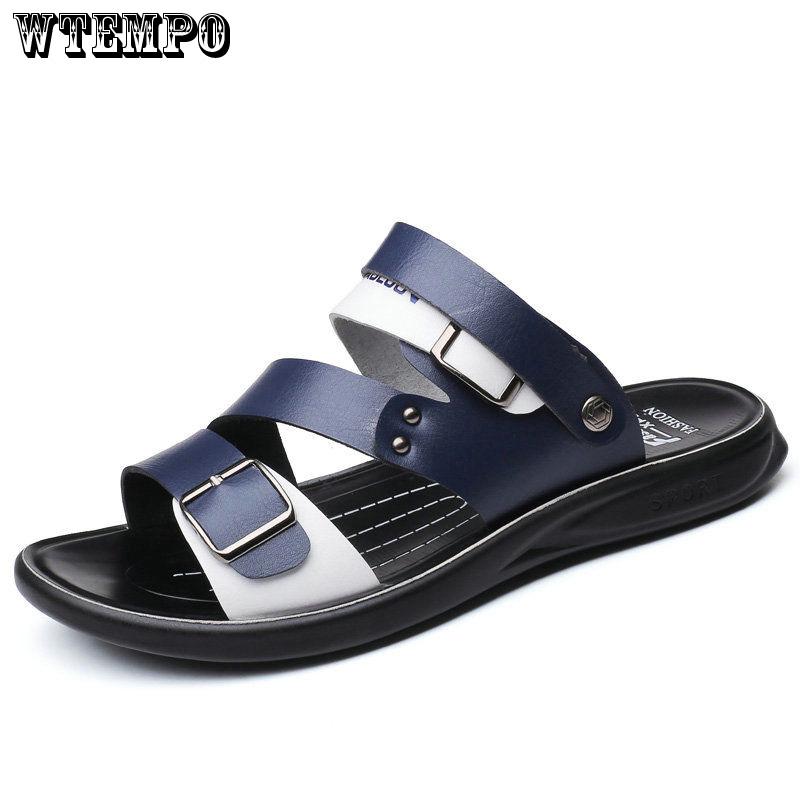 Summer Men's Shoes Genuine leather Sandals Men Sandals Platform Business Sandal