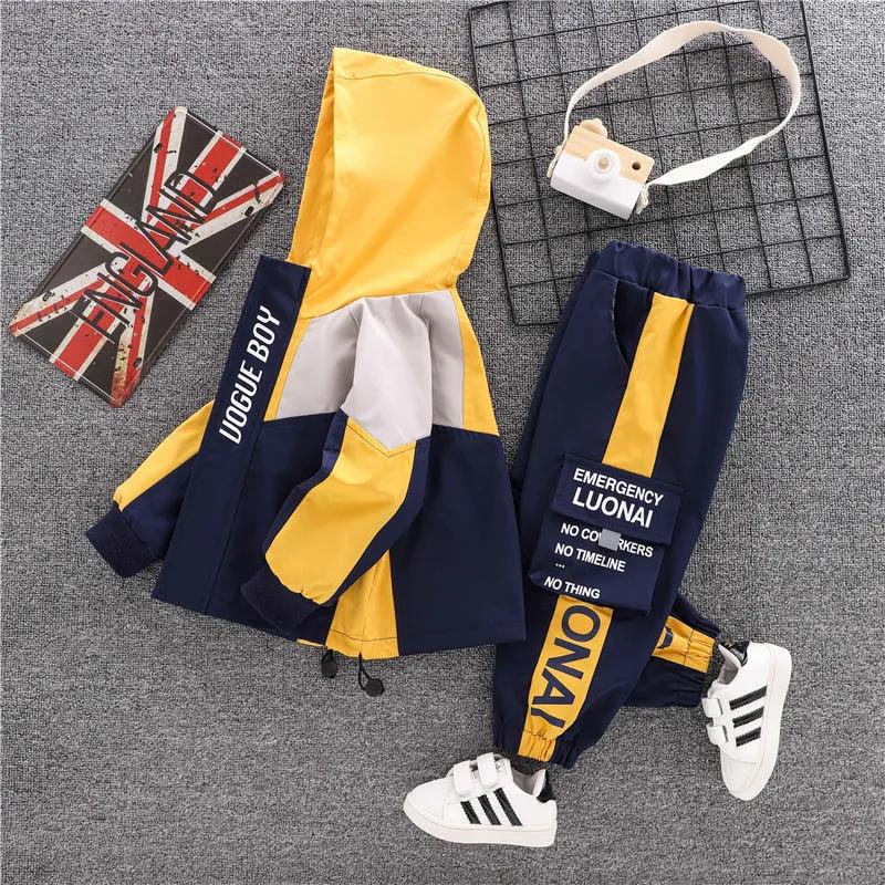 Children's Clothing Boy Suit 2021 Spring and Autumn Children's Jacket Little Boy Two-piece Suit