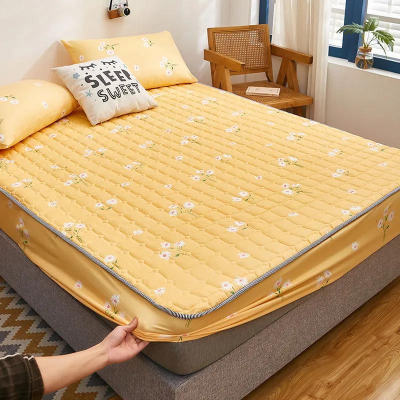 Large Non-slip Mattress Cover Thick Quilted Bed Cover Cover Simmons Mattress Protection Cover Dust Cover