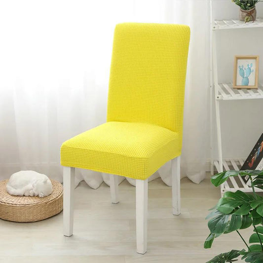 1 Piece Set of Dustproof Non-slip Cover Protector Home Decoration Chair Cover Multifunctional Solid Color