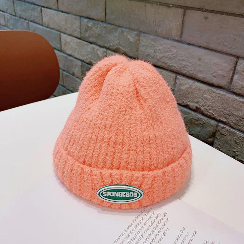 Children's Wool Hat Autumn and Winter Warm Girl's Children's Ear Protection Knitted Hat New Pullover Cute Baby Parent-child Hat