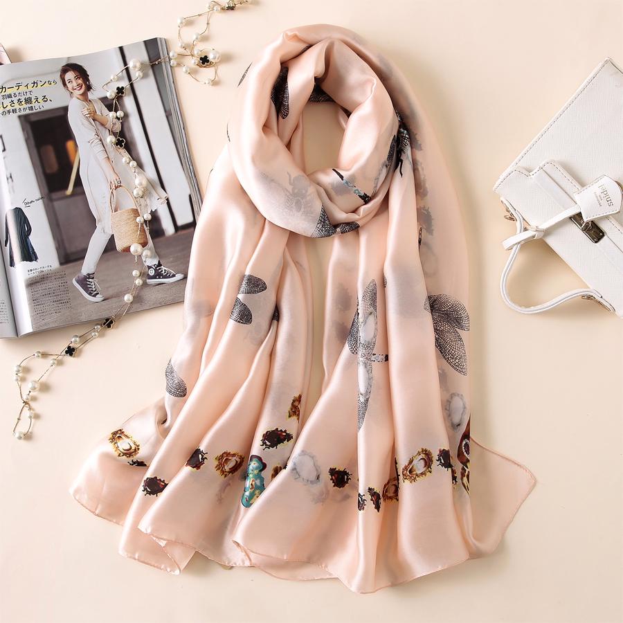 Scarves Ladies Autumn Winter Silk Professional Square Women Scarf