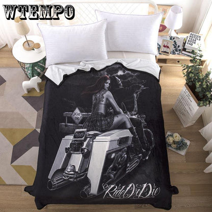 Soft Warm Black 3d Printed Blanket Sofa Bedding Home Sleeping Blanket