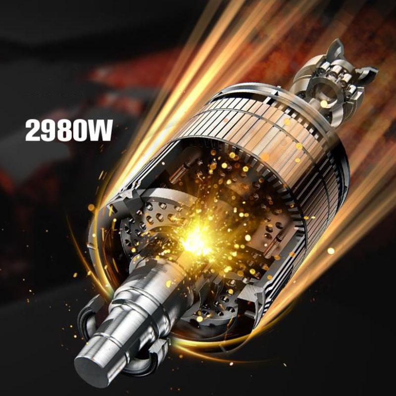 2980W Powerful Angle Grinder Wired Cutting Machine Multi-function Polisher Handheld Electric Grinder 4m Line