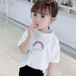 Summer Kids Cute Printing T Shirts Short Sleeve Tops Korean Style O-neck Loose T Shirts For Children Girls