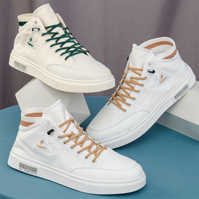 Canvas Men's High-top Shoes Spring Trend Sports Men's Shoes All-match Casual Shoes for Students