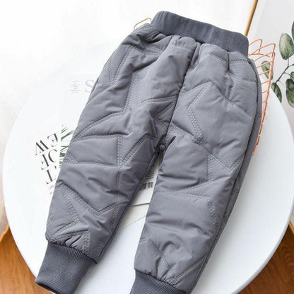 Outerwear Children's Cotton Trousers Warm Pants Extra-thick Warmth Boys' Long Trousers Plus Velvet Thick Cotton Trousers