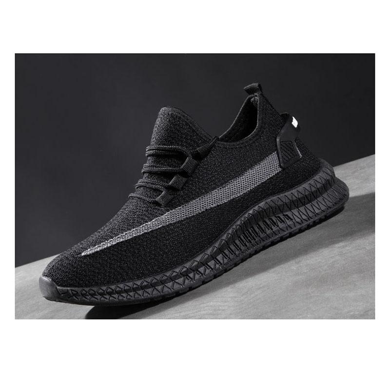 Men's White Shoes Summer Deodorant Breathable Non-slip Wear-resistant Soft Sole Shallow Mouth Casual Net Shoes