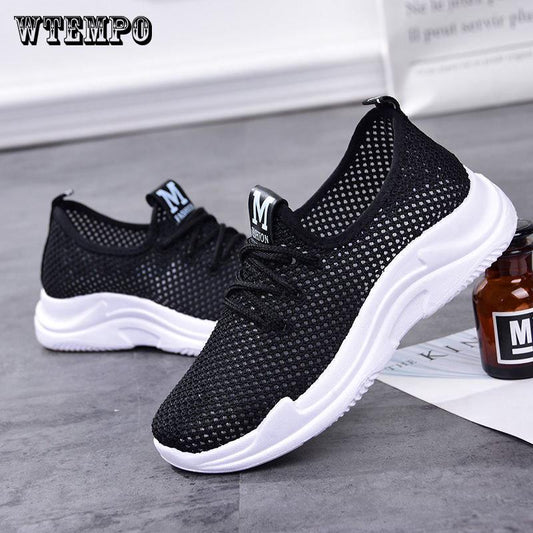 Sport Shoes Mesh Breathable Running Lightweight Flat Women Shoes