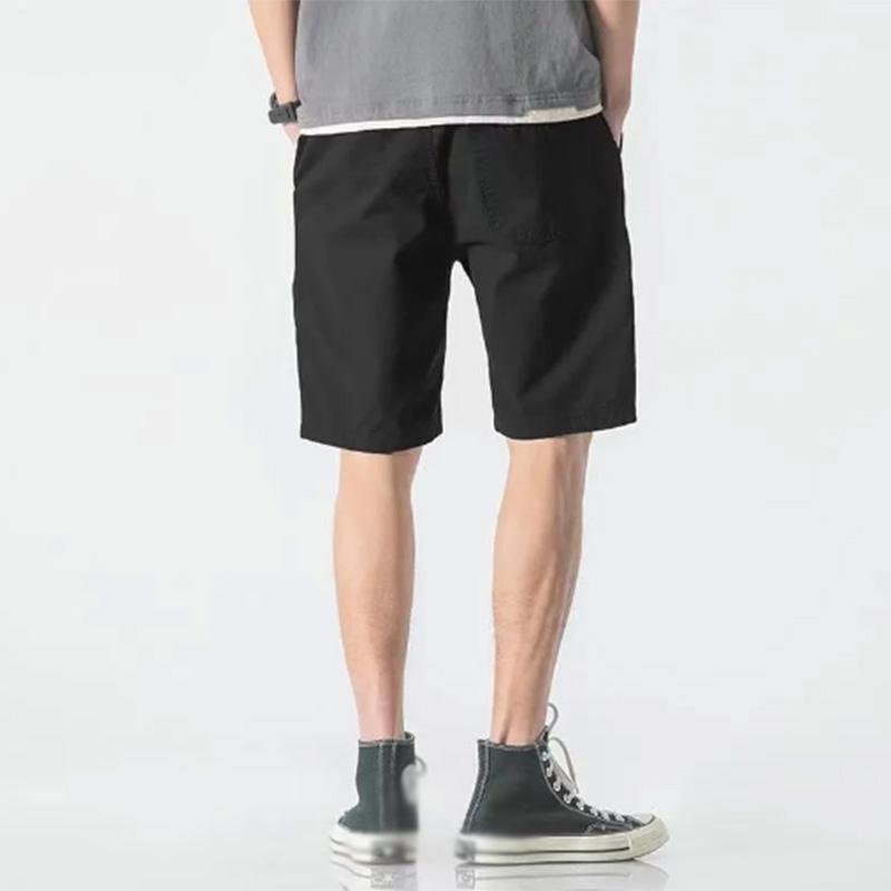 Sports Casual Shorts Men's Summer Loose Five-point Pants Sports Cotton Straight-leg Pants Outer Wear Gray Beach Pants