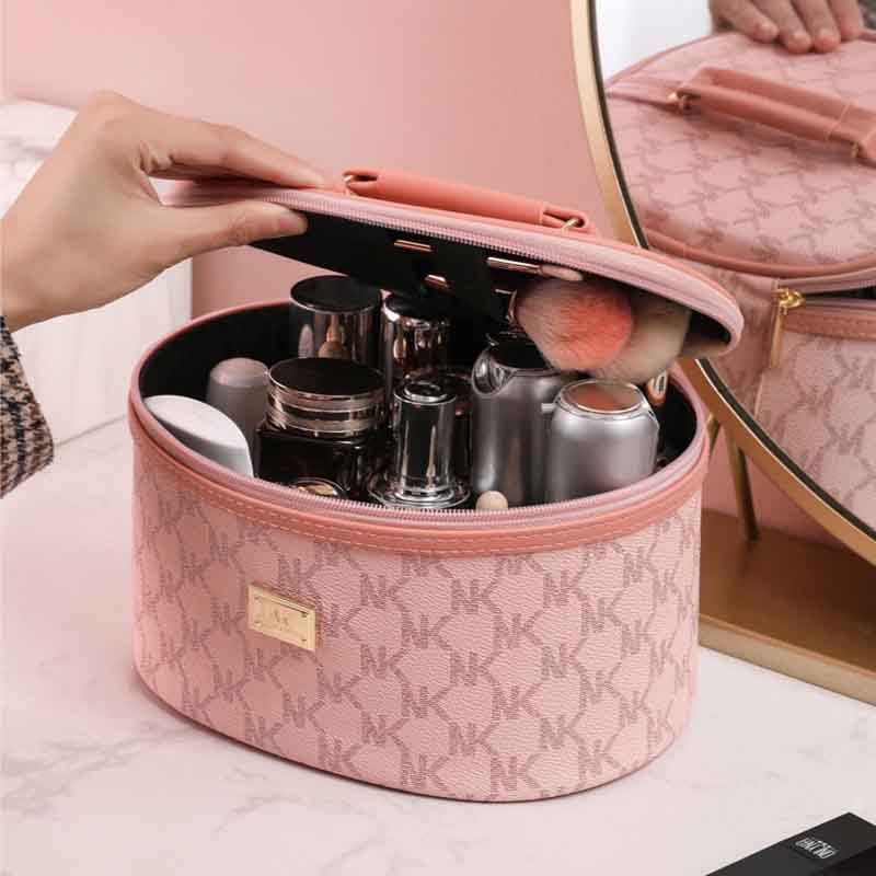 Cosmetic Bag Large Capacity Cosmetic Storage Box Portable Cosmetic Case Waterproof Stereotype