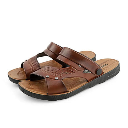 Men's Non-slip High-quality Casual Sandals Korean Style Beach Dual-use Slippers Summer Lightweight Hollow Breathable Sandals