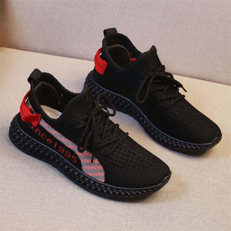 Size 35-41 Women Sneakers Basketball Shoes Lightweight Flying Woven Mesh Breathable Running Shoes