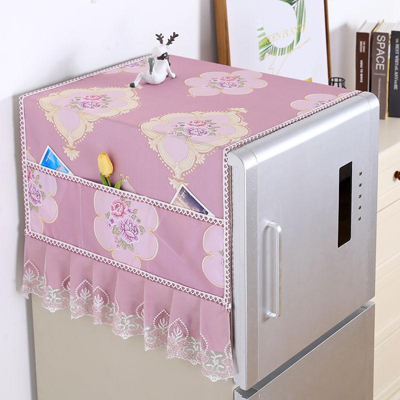 Waterproof Washing Machine Cover Fridge Dust Cover Household Dust Proof Covers with Storage Pockets