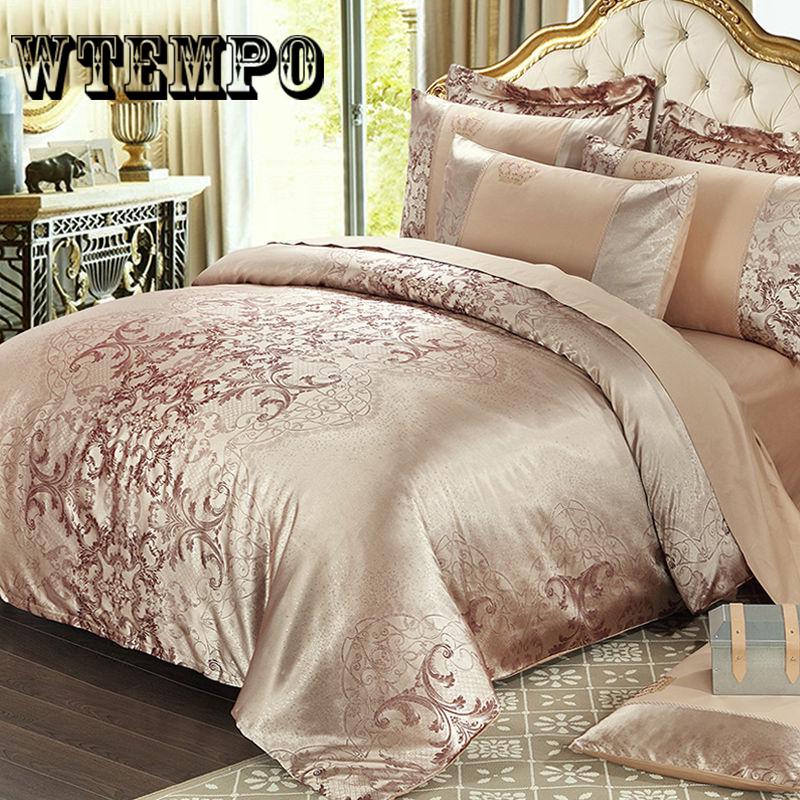 Wedding Luxury Bedding Sets Jacquard Queen/King Size Duvet Cover Set Wedding Bedclothes