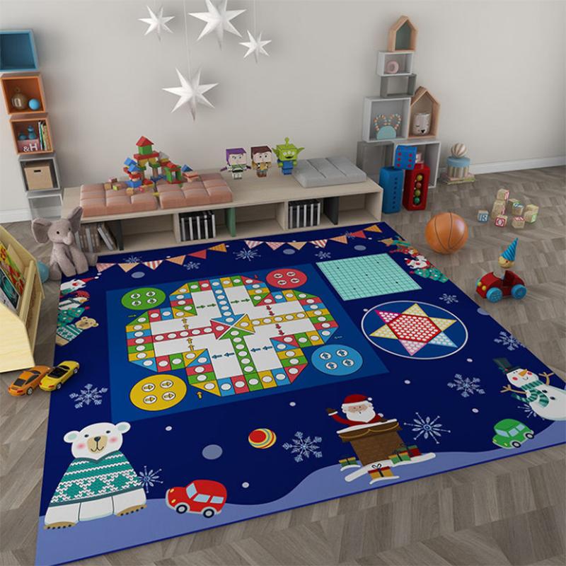 Cartoon Cute Nursery Blanket Crawling Bedside Anti-fall Blanket Puzzle Game Children's Carpet