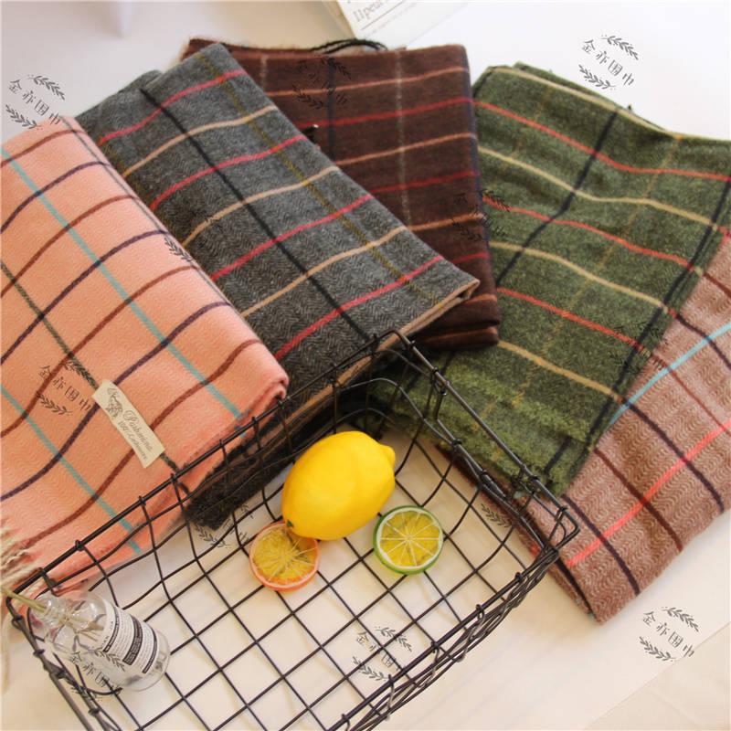 Winter Women Scarf Plaid Warm Cashmere Scarves Shawls Female Pashmina Scarf Lady Blanket Wraps