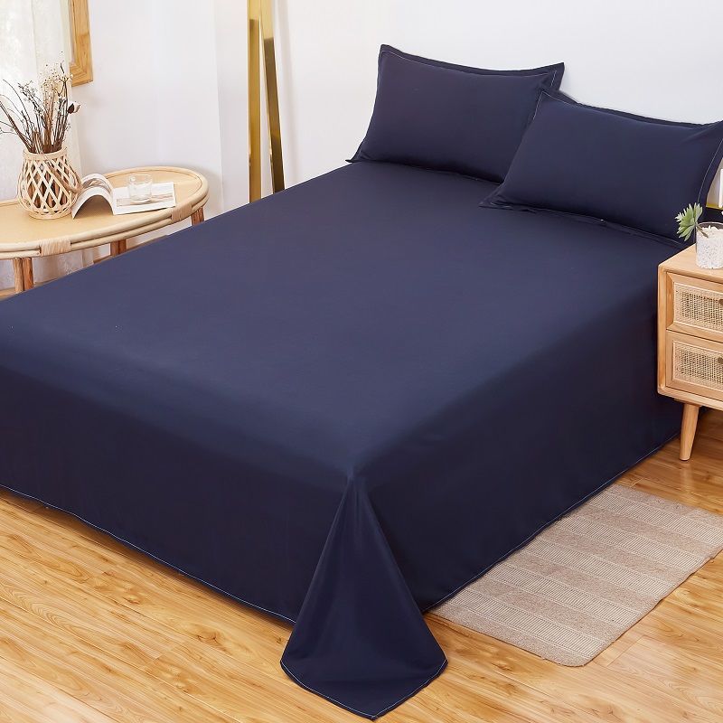 Bedding Cotton Queen-size Bed Sheet One Piece Soft Sheet Extra-large Size Simple Pure Color High-quality Bed Sheet