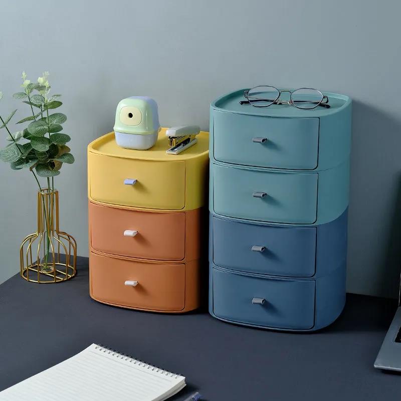 Desktop Storage Box Drawer Type Cosmetic Box Storage Box Small Plastic Jewelry Box Multi-function Finishing Box