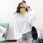 Women's Sweatshirt Wild Large Size Long Sleeve Warm Hooded tops Autumn Winter Sweater Cotton