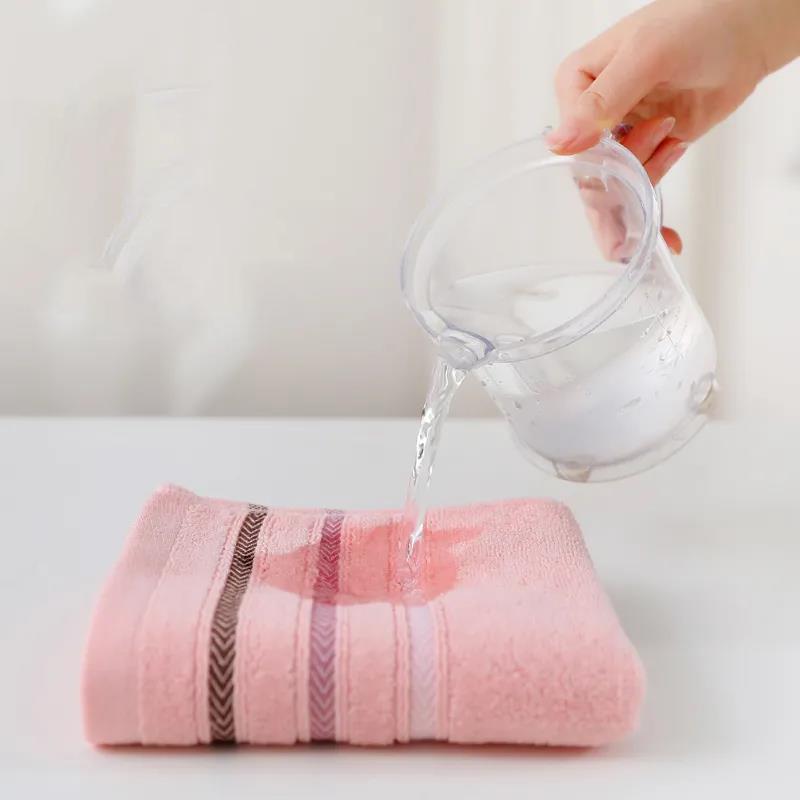 Bathroom Accessories Striped Pattern 2Pcs Towels Soft Cotton Towel for Face Washing Water Absorption Household Towels