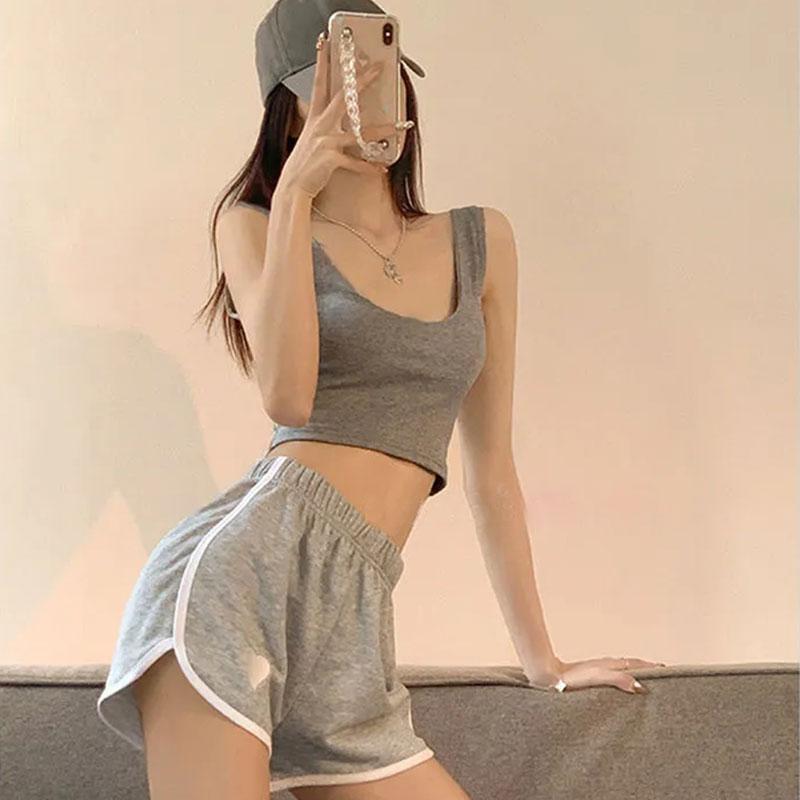 Women's Love Embroidery Sports Shorts Casual Home Short Pants Ins Summer Thin Section Loose Wide-leg Shorts girls cute shorts