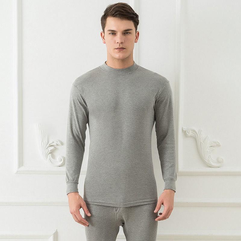 Men Winter Autumn Thicken Thermal Underwear Tight Suit High Elasticity Wearable Comfortable Versatile Soft Lining Male Pajamas Long Sleeve Breathable