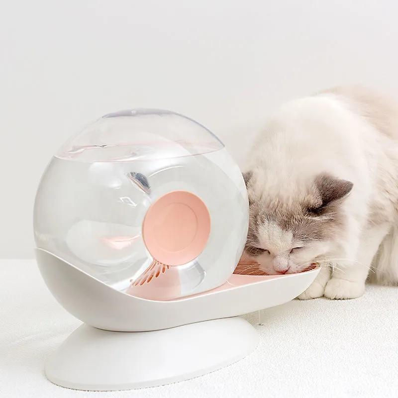 2.8L Automatic Pet Cat Water Fountain Dog Cat Pet Mute Drinker Feeder Bowl Pet Drinking Fountain Dispenser Automatic Water Replenishment