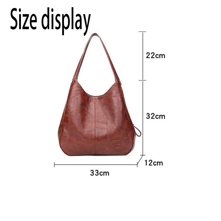 Big capacity European and American style Shoulder Handbag Trendy wild Woman bag Leather bag