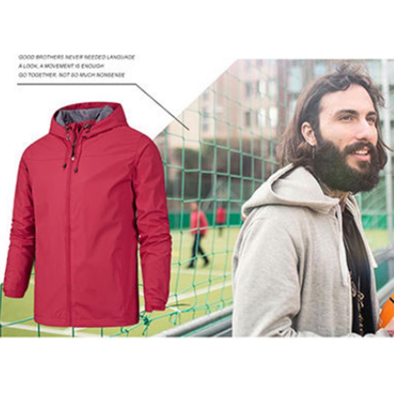 Outdoor Waterproof Jacket Men's Thin Spring and Autumn Trend Jacket Coat Windbreaker Four Seasons Sports Mountaineering Clothing