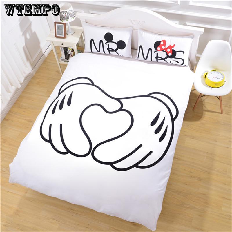 3pcs High Quality Queen/king Size Bedding Set Bat-man Pattern Bed Linings Duvet Cover Bed Cover Beds Pillowcases