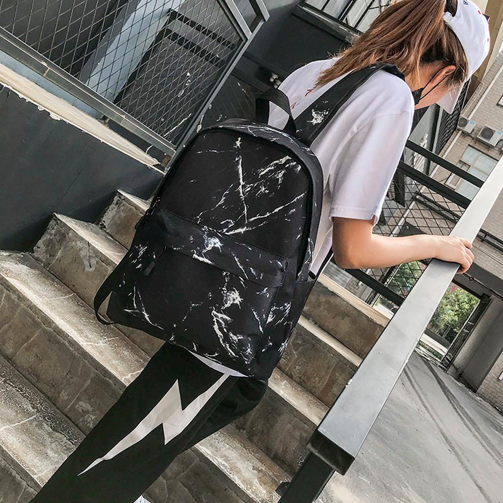 Backpacks,Fashion Women Marble Pattern Backpacks,Large Capacity Package Bags ,Shoulder Bags