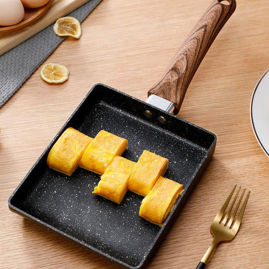 Japanese Style Tamagoyaki Square Pan Non-stick Thick Egg Burnt Household Omelet Breakfast Pan Maifan Stone Small Frying Pan