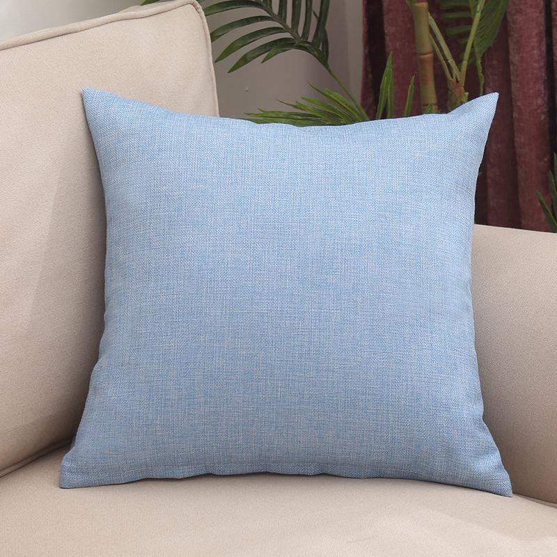 Solid Color Throw Pillow Car Sofa Cushion Flannel Cushion Bedside Backrest Square Pillow Cushion