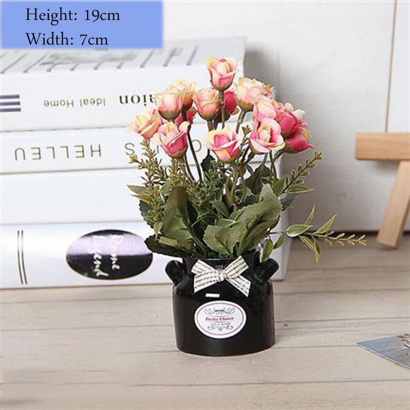 Small Objects Display Artificial Flowers Flower Potted Set Ornaments Creative Home Decoration Ornaments Desktop Clutter