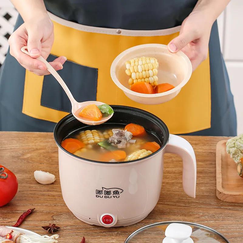 Electric Cooker Dormitory Small Electric Cooker Rice Cooker Small 2 People Cooking Rice Noodle Pot Mini Instant Noodle Pot Bedroom Pot